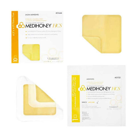 Medihoney Non-adhesive Hcs Sheet 4.3" X 4.3" - 10 Ct