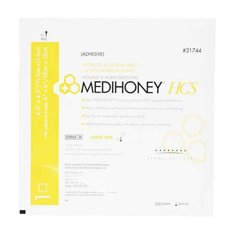 Medihoney Non-adhesive Hcs Sheet 4.3" X 4.3" - 10 Ct