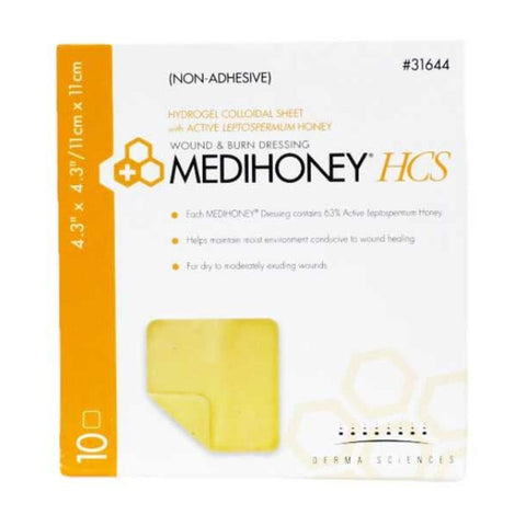 Medihoney Adhesive Hcs Sheet, 4.5" X 4.5" Each