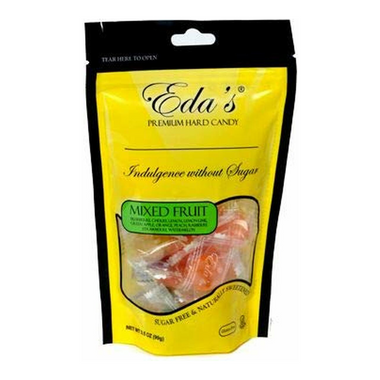 Eda's Premium Sugar Free Hard Candy 3.5 Oz Mixed Fruit 10 Flavor