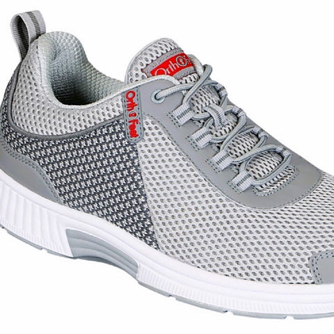 Orthofeet Athletic Mens Edgewater Shoes #OF-618-Grey