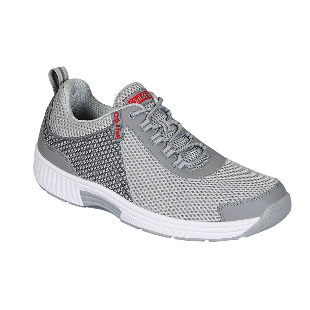 Orthofeet Athletic Mens Edgewater Shoes #OF-618-Grey