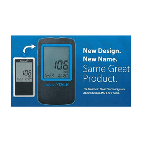 Omnis Health Embrace No-Code Talking Blood Glucose Meter Only For Glucose Care