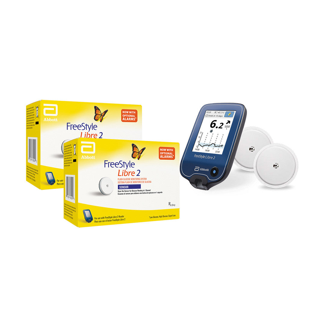 FreeStyle Libre 2 Reader with 28 Day Sensor Starter Kit - CGM