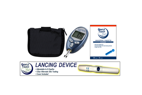 ABBOTT FreeStyle Lite Meter [+] Lancing Device & Lancets For GLucose Care