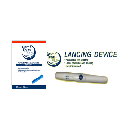 True Metrix Blood Meter [+] Lancing Device & Lancets For Glucose Care