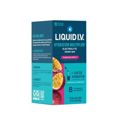 Individual Liquid I.V. stick packs for on-the-go hydration