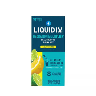 Individual Liquid I.V. stick packs for on-the-go hydration