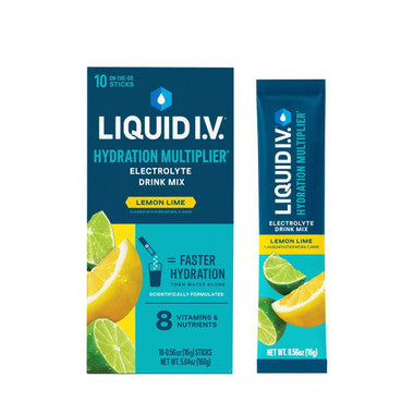 Liquid I.V. electrolyte drink mix in Lemon Lime flavor