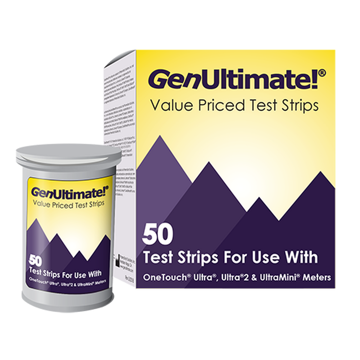 GenUltimate Blood Glucose Test Strips 50ct