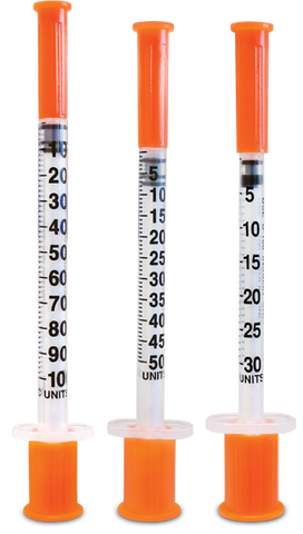 BD Insulin Syringes 31g 8mm 3/10cc 1/2 Unit Markings 10 Pack