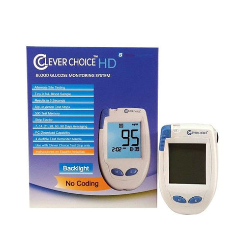 Clever Choice HD Blood Glucose Monitor For Glucose Care