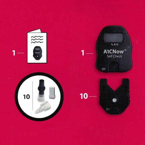 A1C Now+ Diabetes Management HbA1c Test Professional - 10 Tests