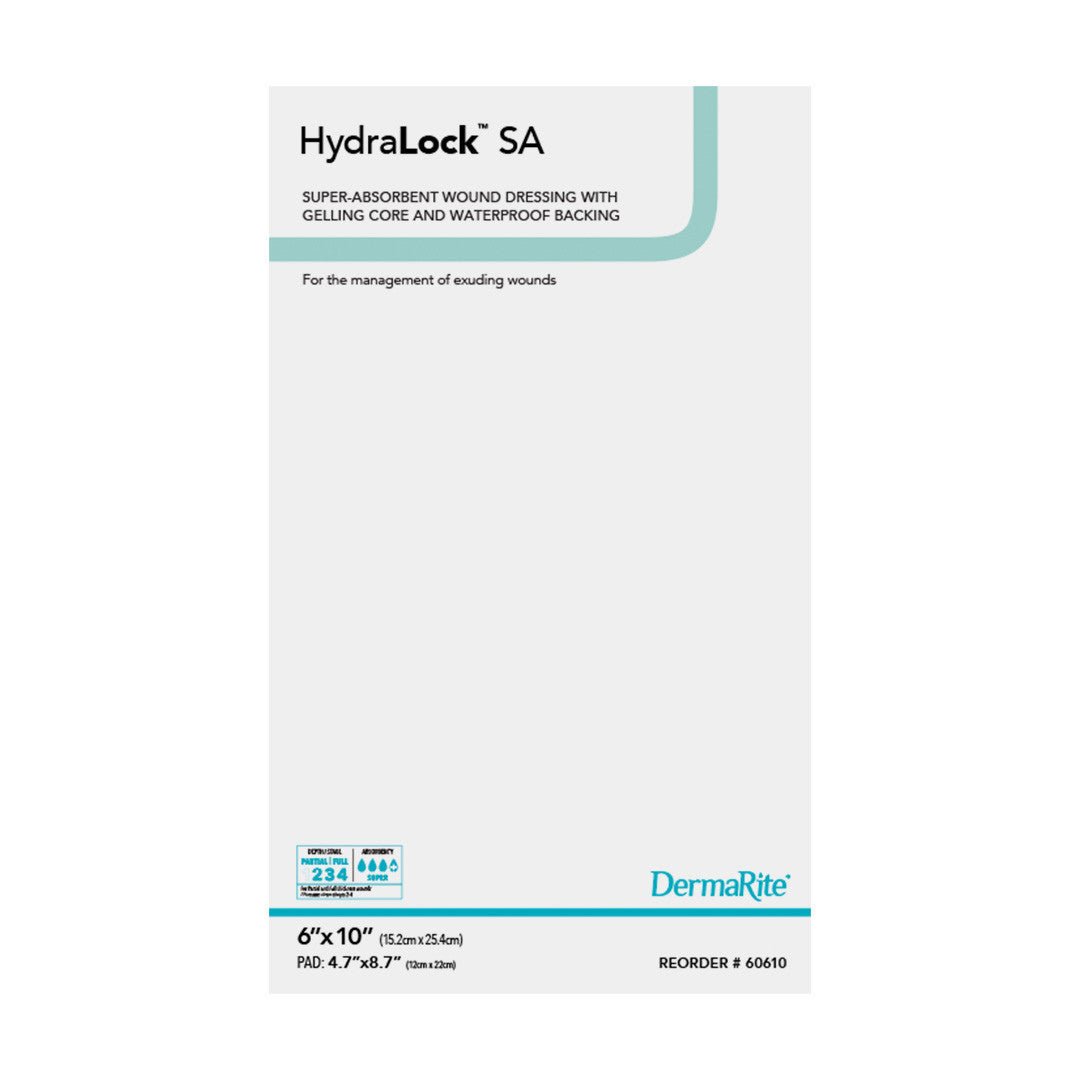 Hydralock Sa Superabsorbent Dressing, 6" X 10"