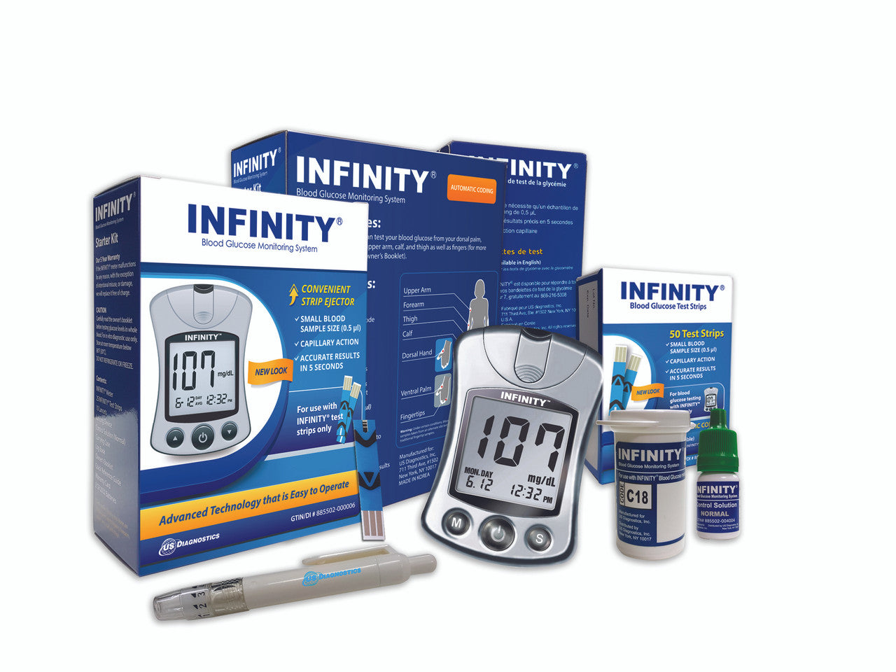 Infinity Meter and Infinity 200 test strips