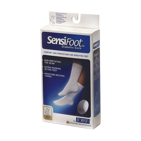 Jobst Sensifoot Crew Closed Toe Diabetic Socks - Unisex