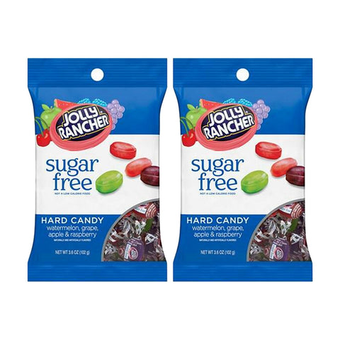 Jolly Rancher Sugar Free Hard Candy (Watermelon, Grape & Apple Raspberry) - 2 Pack