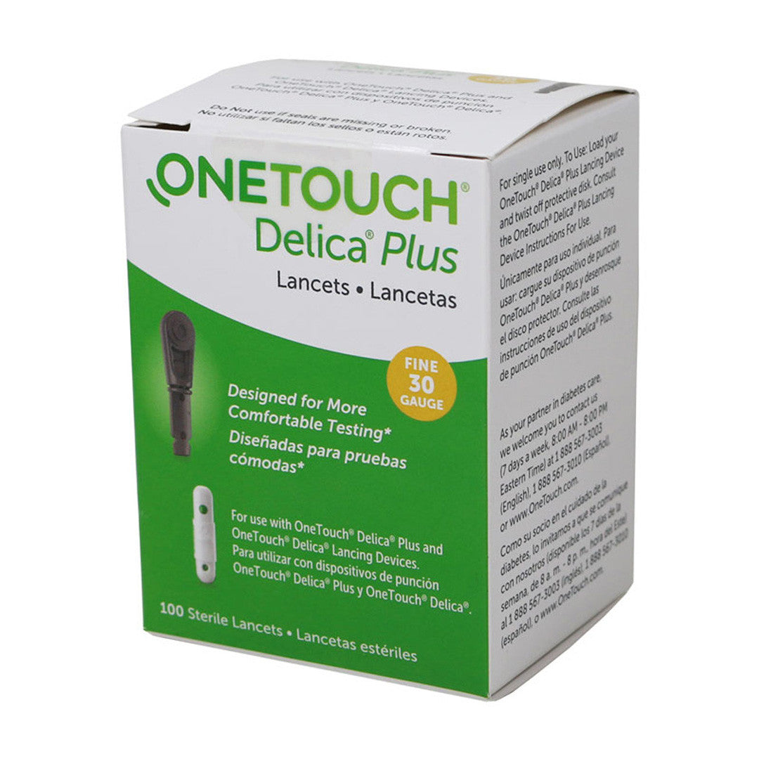 OneTouch Delica Plus 30 Gauge Lancets - 100 Lancets