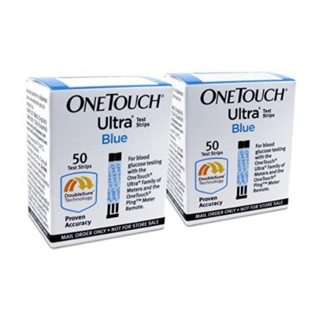 OneTouch Ultra Blue 100 Test Strips For Glucose Care