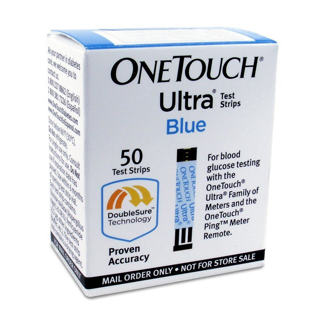 OneTouch Ultra Blue 50 Test Strips For Glucose Care