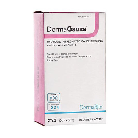 Dermagauze Hydrogel Impregnated Dressing, 2" X 2" [ 15 Pack ]