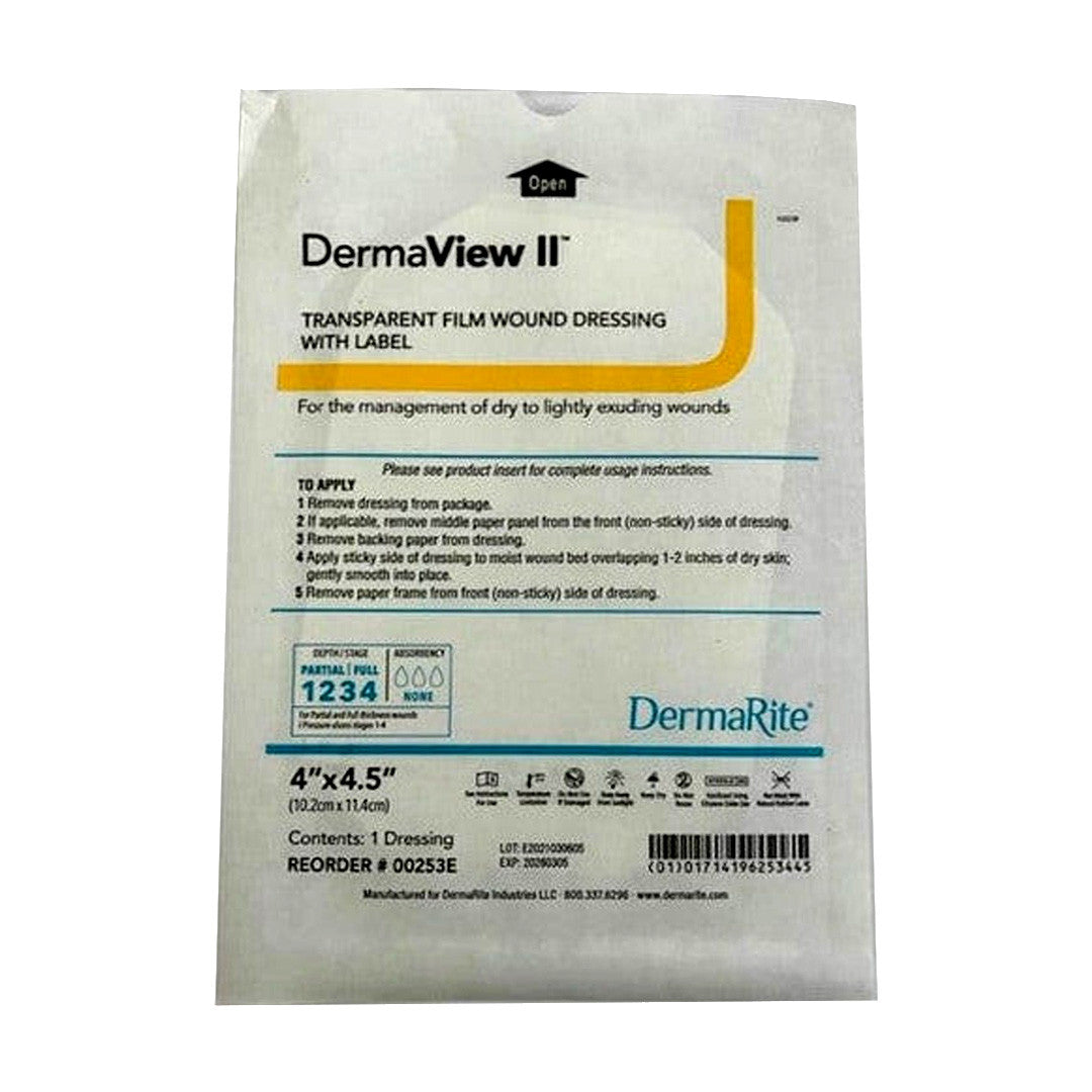 Dermaview II Transparent Film Frame, 4" X 4.5"