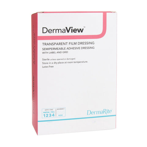 Dermaview Transparent Film Dressing, 4" X 5"