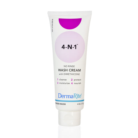 4-1 Wash Cream No Rinse Skin Protectant Wash Cream, 4 Oz