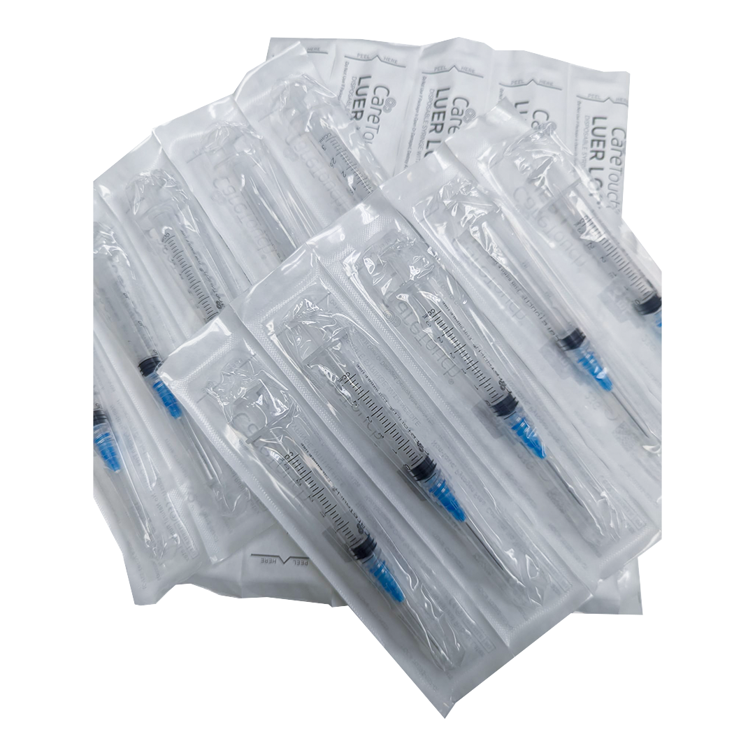 Care Touch Syringes Luer Lock with Needles, 3ml 21G - 1" #CTSLN211 [ 25 ct ]