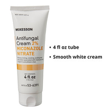 McKesson Antifungal Cream, 2% Miconazole Nitrate 4Oz