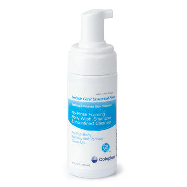 Bedside-Care Rinse-Free Shampoo and Body Wash, Unscented, 4 oz Pump Bottle