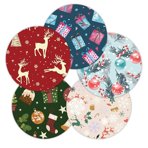 Overt Dexcom G7 & Stelo Adhesive Patch - Christmas Spirit Assorted 5 Pack for Optimal Wear& Stelo