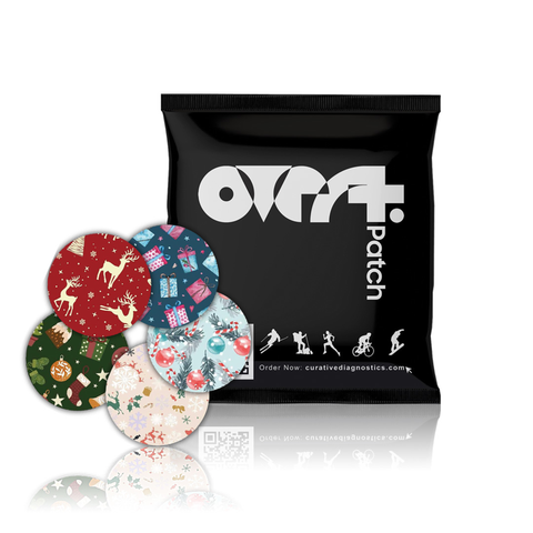 Overt Dexcom G7 & Stelo Adhesive Patch - Christmas Spirit Assorted 5 Pack for Optimal Wear& Stelo