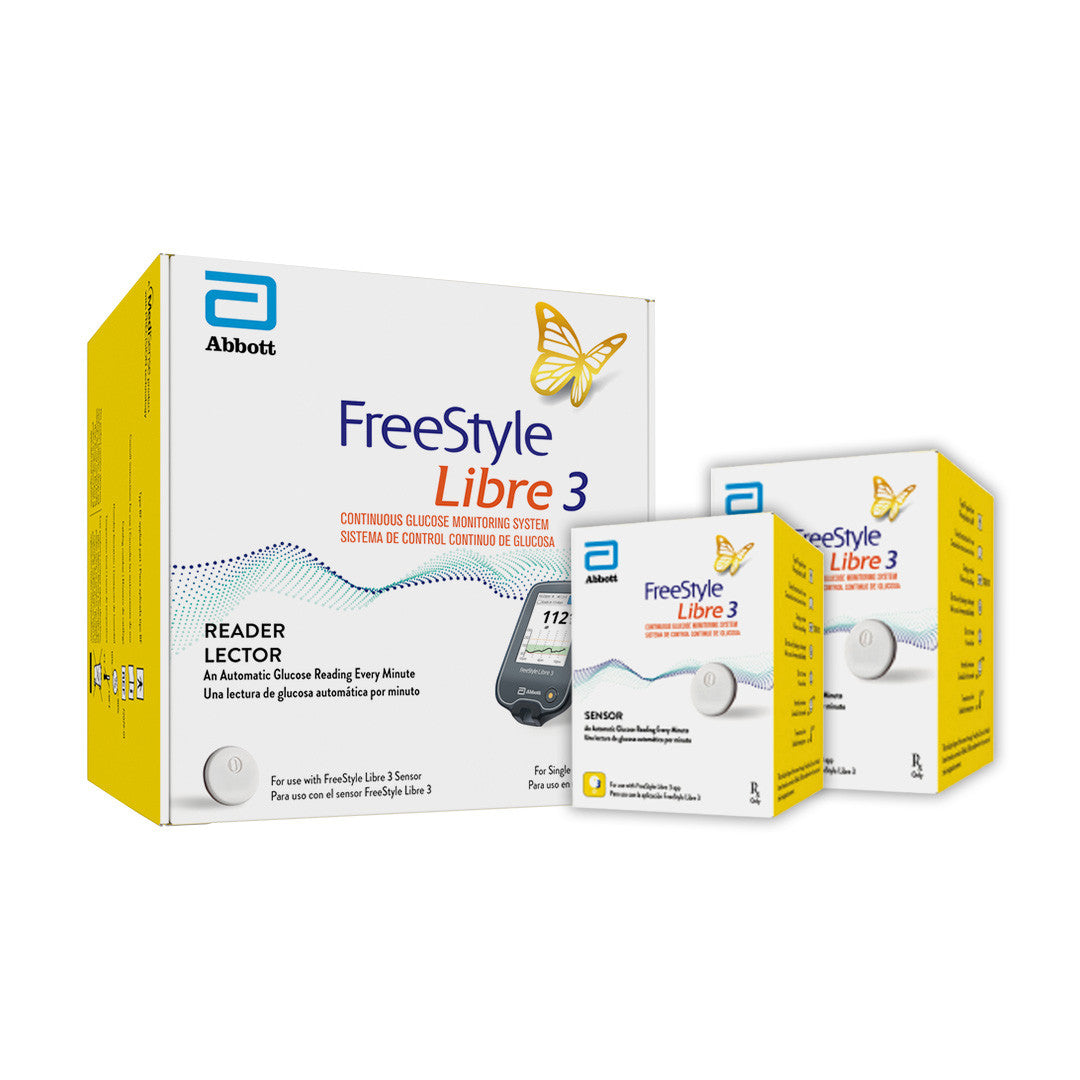 FreeStyle Libre 3 Reader with 2 Libre 3 sensors - 28 days Sensor - CGM