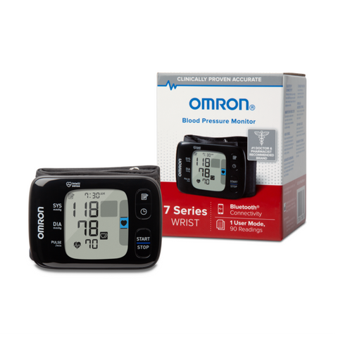 Omron 7 Series  Wireless Wrist Blood Pressure Monitor, 3.6'' x 0.5'' x 2.5'' - 73BP6350