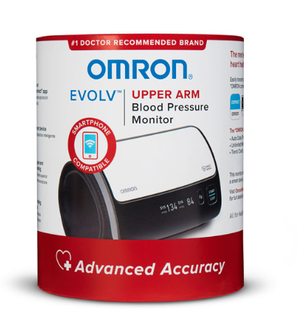 Omron Evolv Wireless Upper Arm Blood Pressure Monitor - 73BP7000