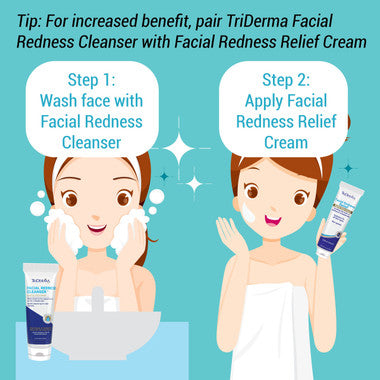 Triderma Facial Redness Cleanser tube 4.2 fl