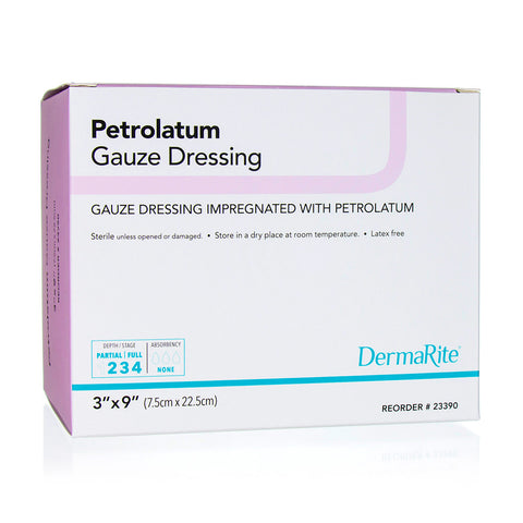 Petrolatum Impregnated Gauze, 3" X 9"