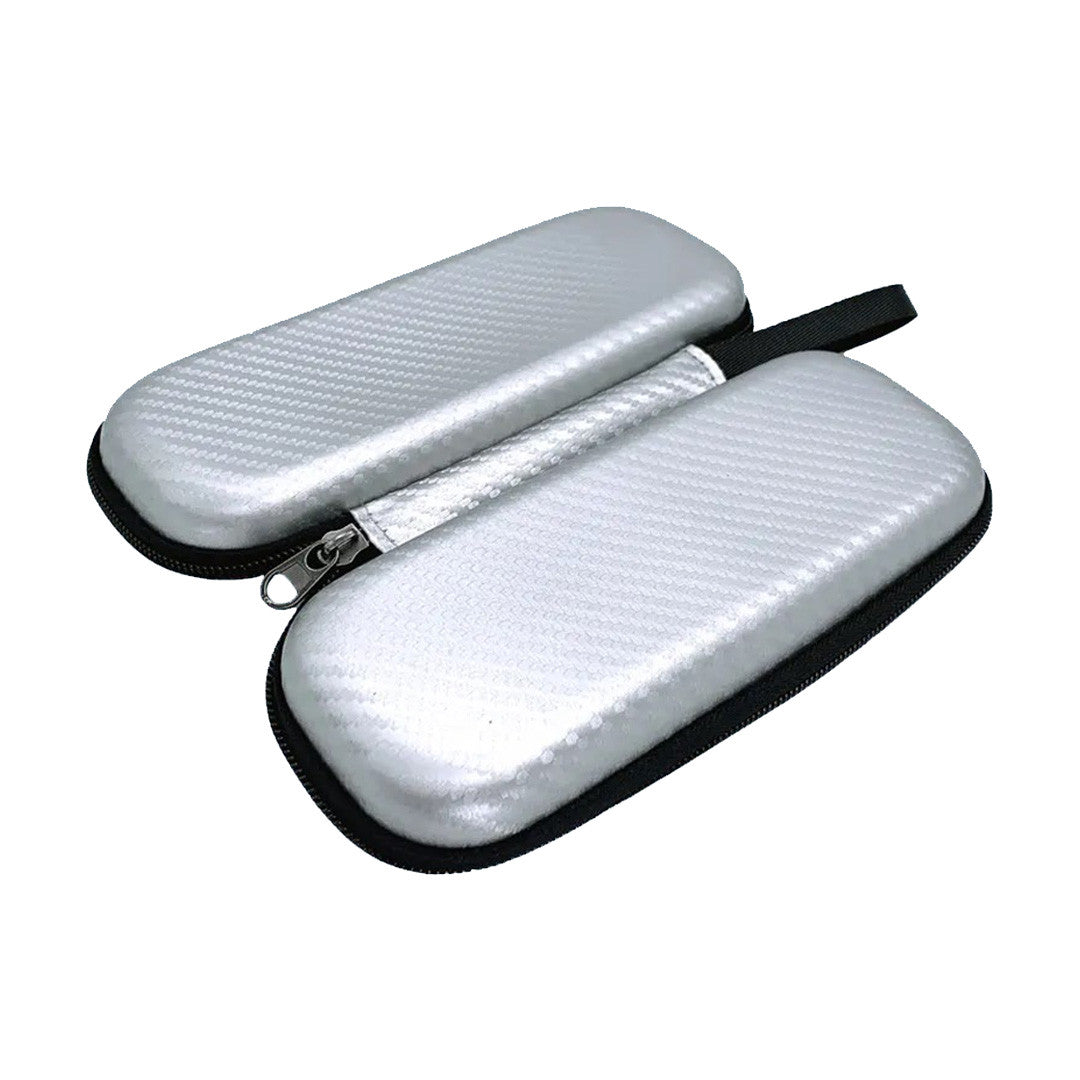 Overt hard soft Pouch for Glucose Meter - Silver