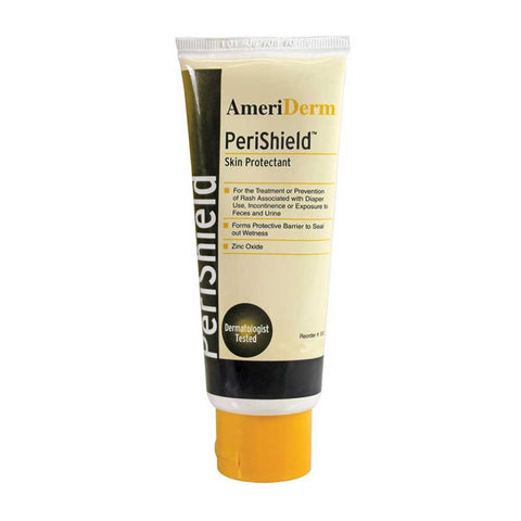 Ameriderm PeriShield Barrier Ointment and Protectant Cream, Vitamins A, D and E and Aloe Enriched, 3.5 oz Tube