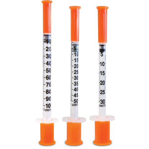 TRUEplus U-100 Insulin Syringe 29G x 1/2" - 0.5 cc [ 20 ct ] #S4H01B29