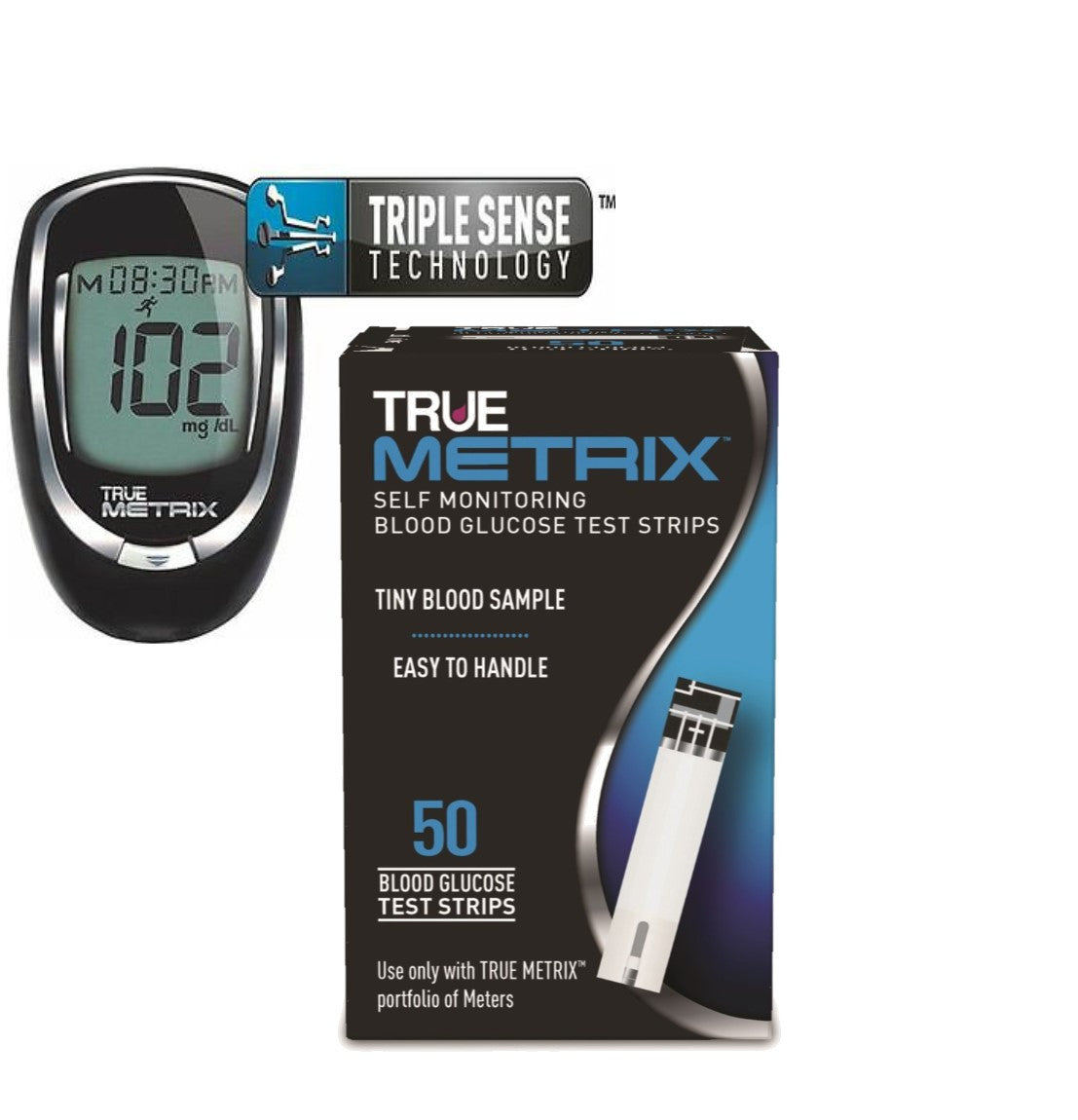 TRUE Metrix Meter [+] Metrix 50 Test Strips For GLucose Care