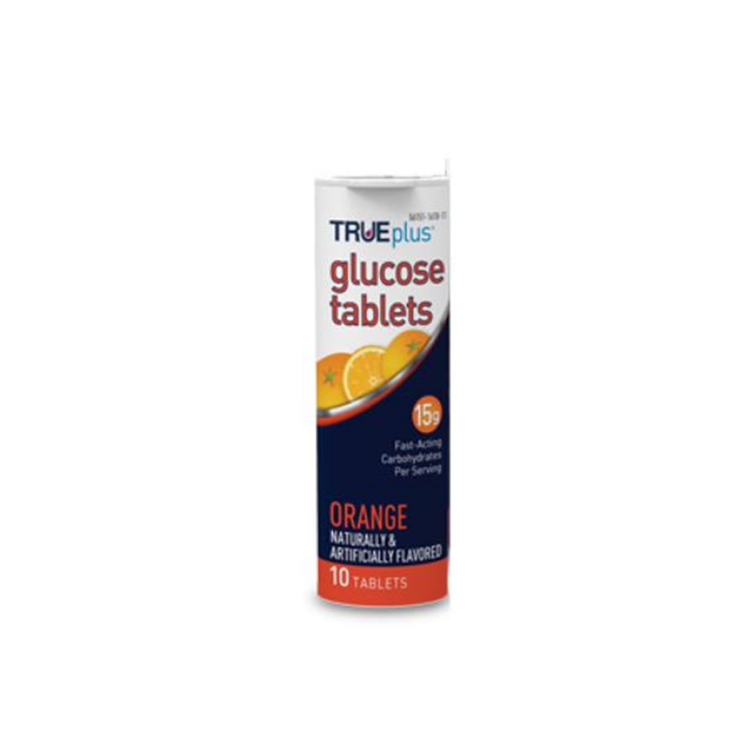 TRUEplus Glucose Tablets Orange 10ct