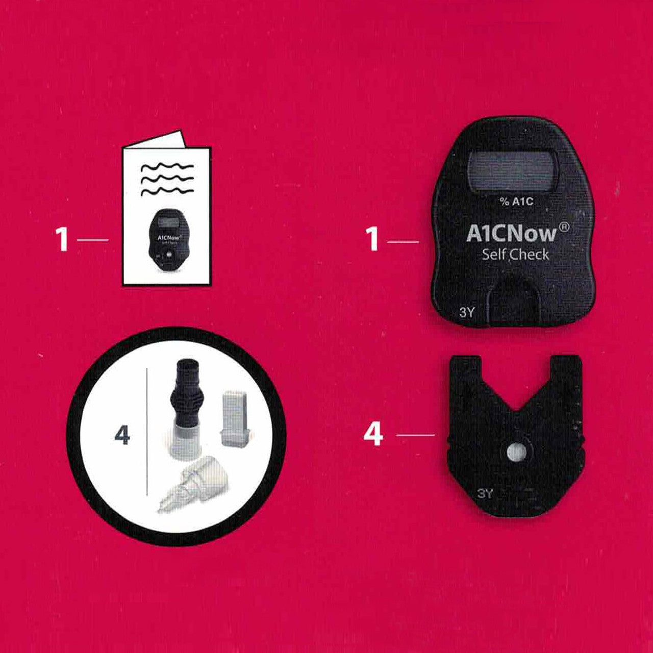 A1C Now Diabetes Management HbA1c Test - 4 Tests