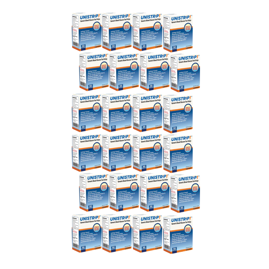 UniStrip Glucose 1200 Test Strips For Glucose Care