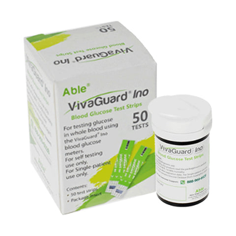 VivaGuard Ino Blood Glucose Meter with 100 test strips