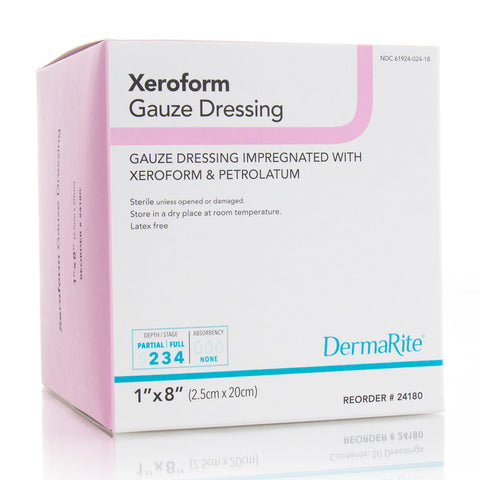 Xeroform Gauze Dressing, 1" X 8"