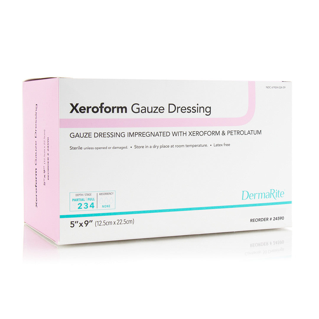 Xeroform Gauze Wound Dressing, 5" X 9"