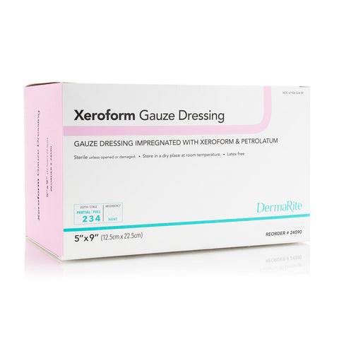 Xeroform Gauze Wound Dressing, 5" X 9"