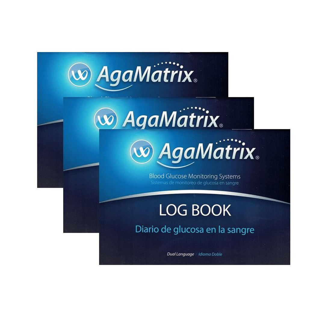 AgaMatrix WaveSense Log Book [ 3 Pack ]